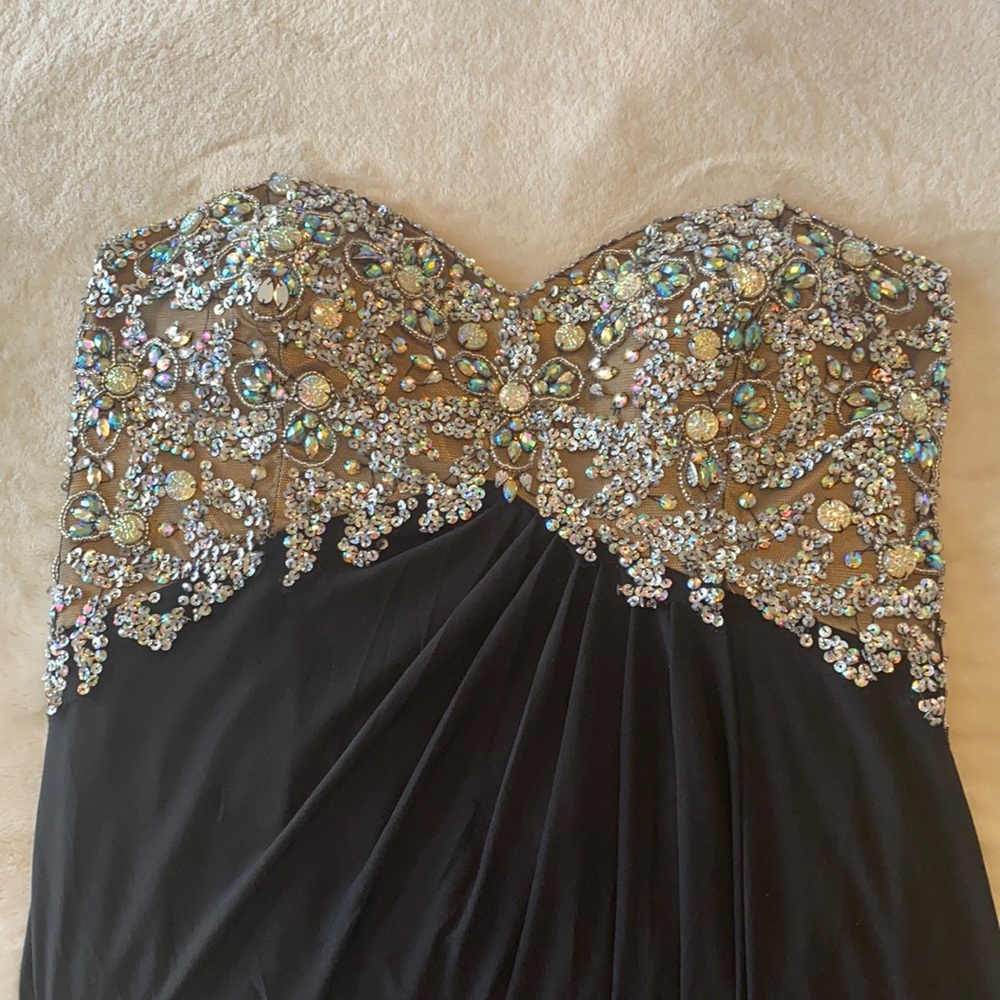 Black and Gold Formal Dress